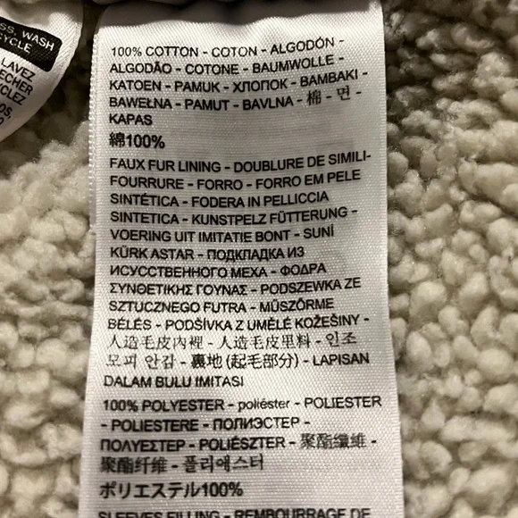 Levi’s Sherpa Trucker Distressed Wash Denim Jacket M - Picture 16 of 16